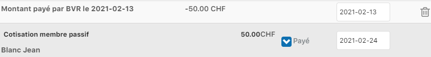 Actualisation de la facture - Vue 3